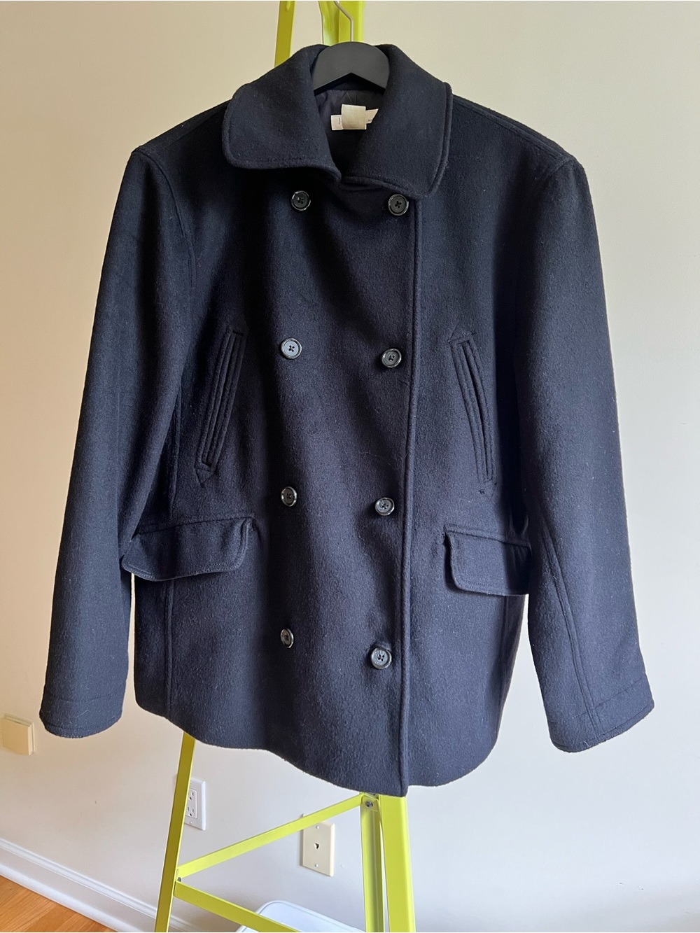 Women’s Black J. CREW Peacoat Wool & Cashmere size M - Picture 1 of 11